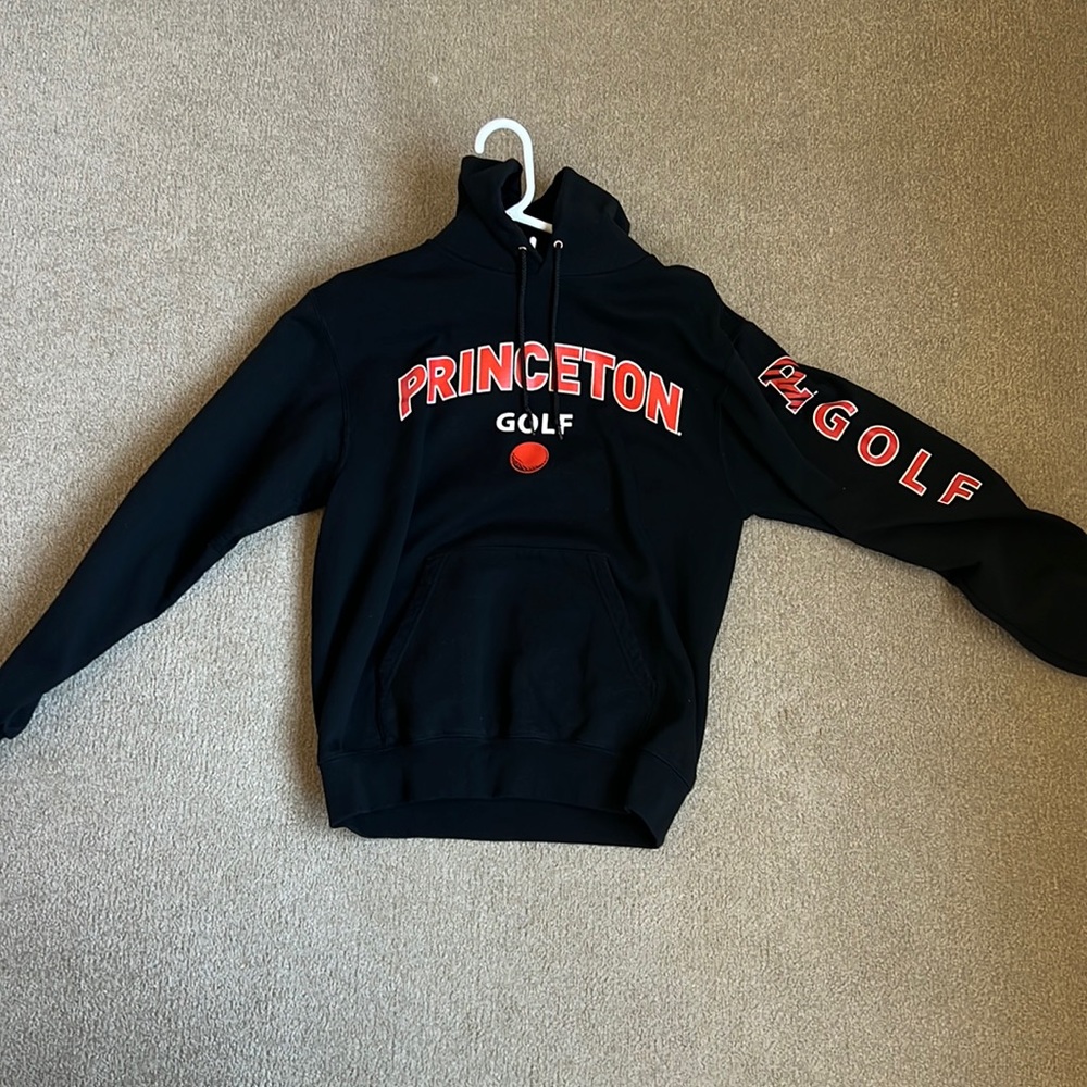 Black & Orange Princeton Golf Champion Hoodie.